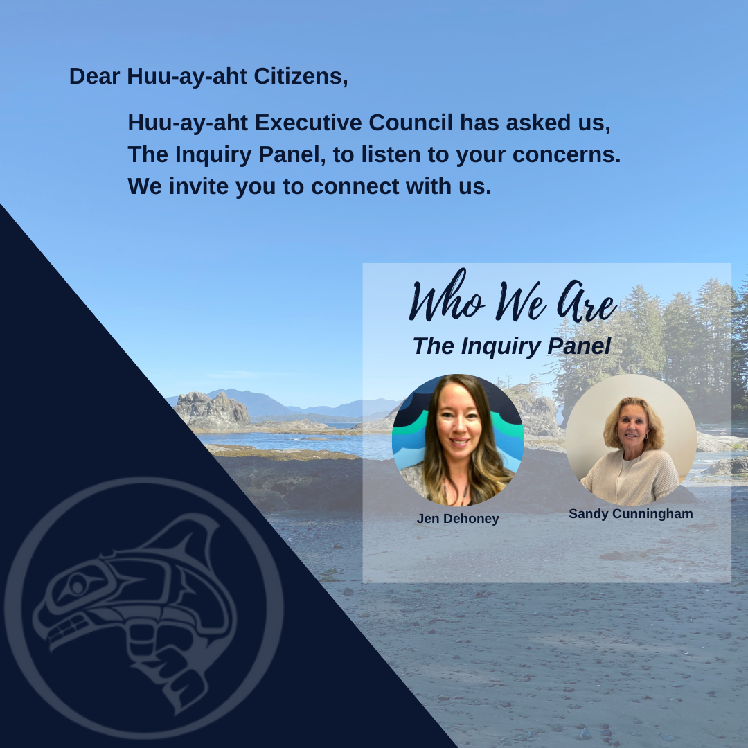 Inquiry Panel Updates – Huu-ay-aht